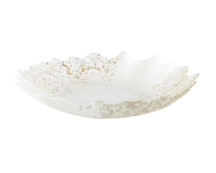 Wit en gouden snit 30 cm