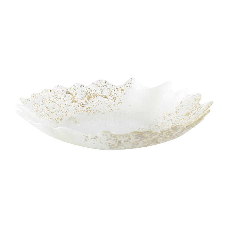 Wit en gouden snit 30 cm