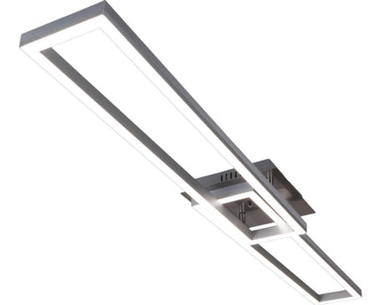 LED CCT-plafondlamp + RGB-backlight "Bantry" met veel functies, 115 cm lang, inclusief afstandsbediening