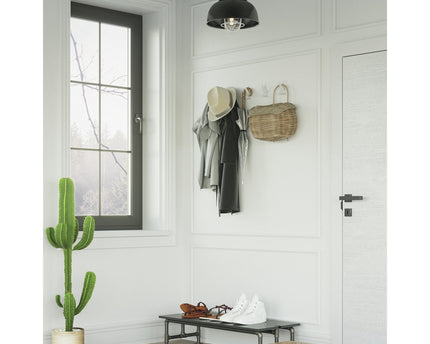 Gorillz Raw XL Five - Industriële - Wandkapstok- Garderobe - 10 Haken - Wit