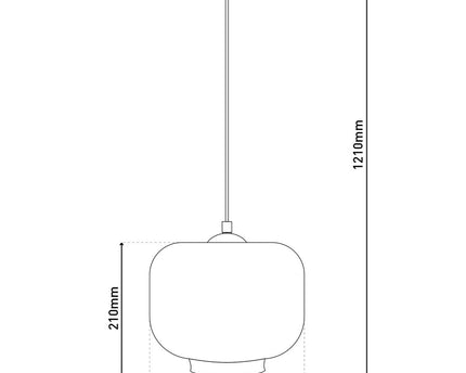 Hanger lamp "vaso", retro, hanglamp, metaal en rookglas in antraciet, E27 -aansluiting, voor eetkamer, woonkamer, gang of kantoor, met een Øvon 25 cm