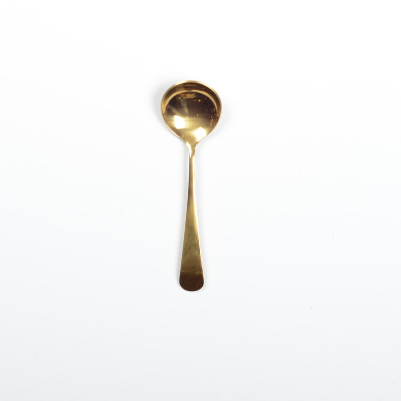 Gouden dessert lepels - veel 6