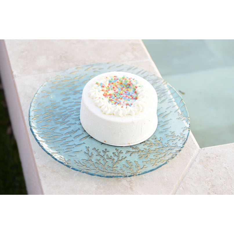 Wed Blue Presentation Plate 33x33x3cm