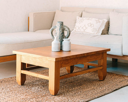 Vierkant Boho-vloerkleed gemaakt van natuurlijke vezels-handgeweven vloermat-rechthoekig bruin tapijt-groot water hyacint tapijt 180x115 cm sawah