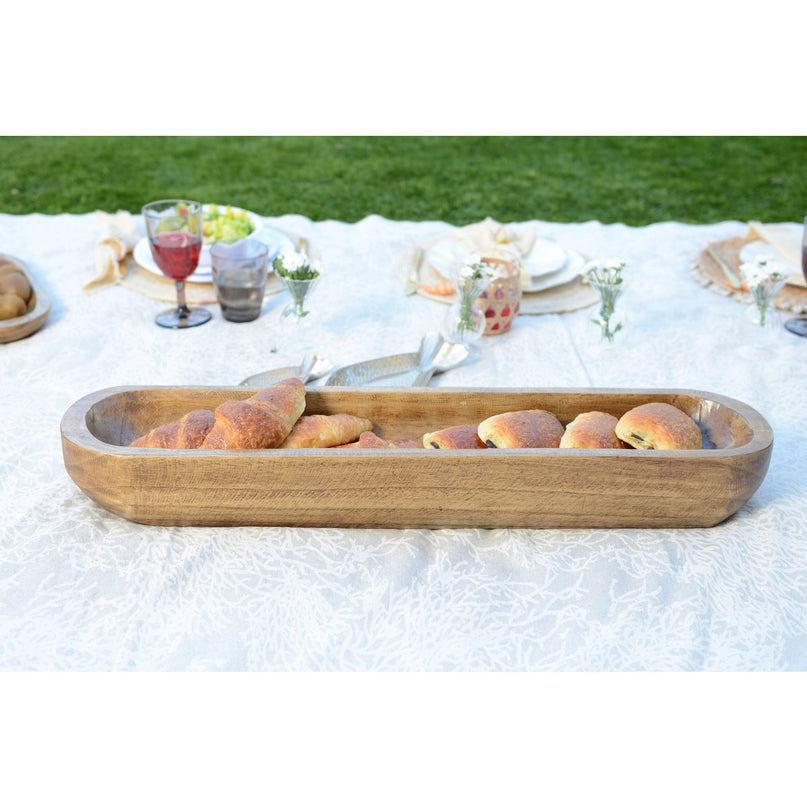 Houten decoratieve snit 81x17x10cm