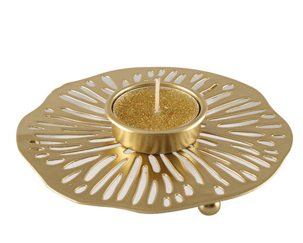 Gouden metalen kandelaar waterdicht