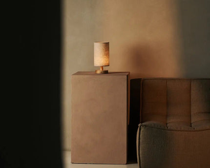 Ben lichtbruine houten donkerbruine tafellamp-oplaadbaar, dimbaar, USB-C aangedreven