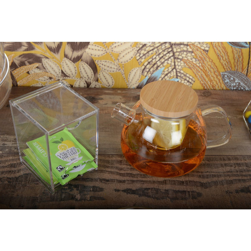 1L theepot met houten dekking