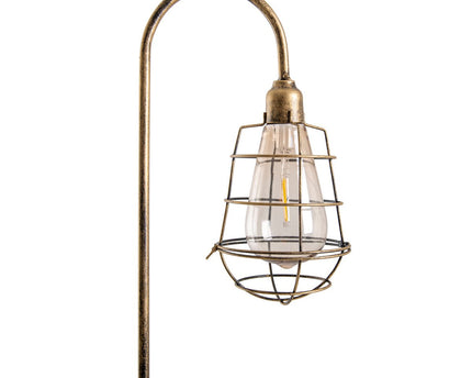 2 Set LED Decoratief Solar Earth Spit "Gitti" H: 76,5 cm, voor buiten, gemalen spiesjes gemaakt van metaal en plastic, in oude maaltijd, met geïntegreerde LED