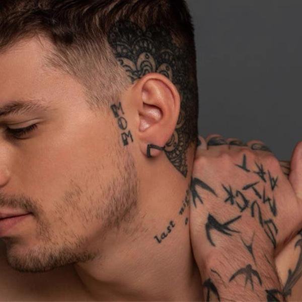 Unieke V-vorm oorbellen-zwart en zilver