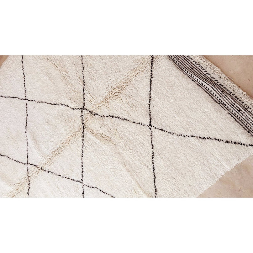 Zuiver wollen Marokkaans Berber-tapijt 210 x 300 cm