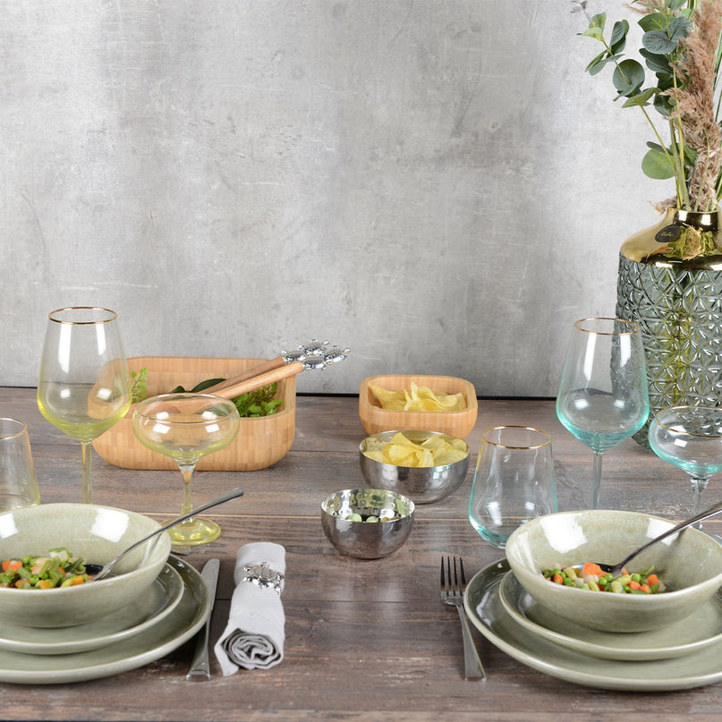 Groene dessertplaat 20,6 cm