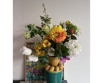 Zijden Bloemen met  Lemon Juice Vase H：37cm