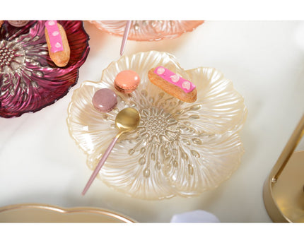 Vanille bloem dessertplaat