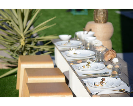 WEGWERP BORD COVER 31.5x45CM WIT EN GOUD ROL 32 STUKS