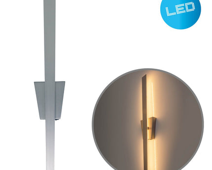 LED -wandlamp "Trevor" Nikkel mat