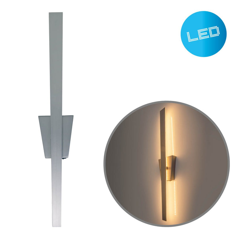 LED -wandlamp "Trevor" Nikkel mat