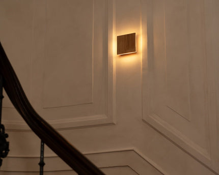 Lane lichtbruine draadloze wandlamp - oplaadbaar, dimbaar, natuurlijk houtlamp
