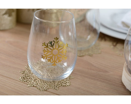 Golden Flock Glass - veel van 6