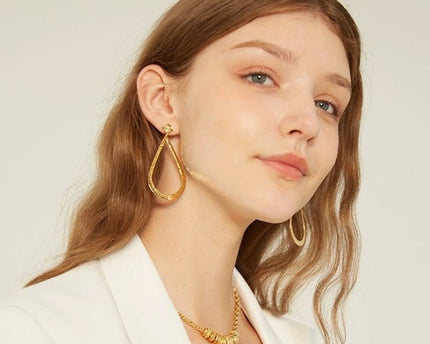 Zeer grote Waterdrop Dangle Oorbellen