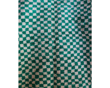 Berber geruit vloerkleed van zuivere wol 166 x 269 cm
