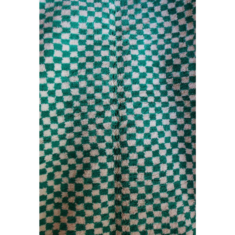 Berber geruit vloerkleed van zuivere wol 166 x 269 cm