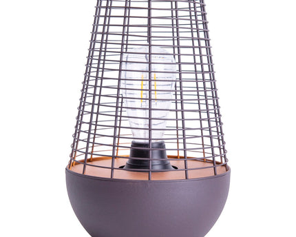 LED Decol Light 27 cm hoog, gemaakt van metaal in zwart, stevig gebouwd -in LED, decoratie voor buiten