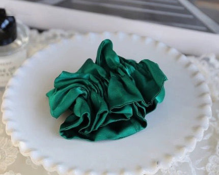 Chique 100% zijden rokontwerp haarscrunchie-dubbellaags-19 mm