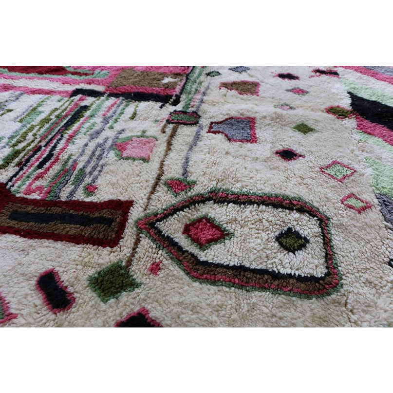 Zuiver wollen Marokkaans Berber-tapijt 203 x 292 cm