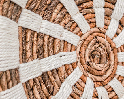 Wanddecoratie | Wandmand | Wandmand | Decoratieve schaal HUTAN van bananenvezel (2 maten)