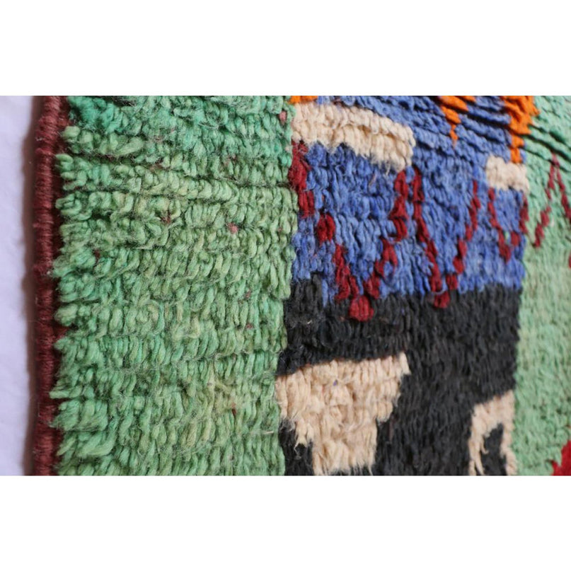 Kleurrijk Boujad wollen Berberkleed 167 x 278 cm