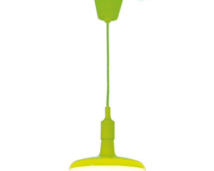 Hanger lamp "UFO" LED Green Hanging Lamp gemaakt van plastic met een E27 -aansluiting inclusief lamp