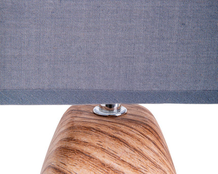 Ceramict Table Lamp "Cremona" gemaakt van keramiek in bruin/grijs met E14 -aansluiting, tafellamp voor woonkamers 31 cm hoog