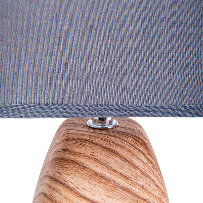 Ceramict Table Lamp "Cremona" gemaakt van keramiek in bruin/grijs met E14 -aansluiting, tafellamp voor woonkamers 31 cm hoog