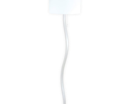 LED -vloerlamp "Aurelia" gemaakt van metaal en plastic in wit met stevig ingebouwde LED's, 163 cm hoog, verlichting voor woonkamer, eetkamer of kantoor