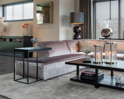 Coral collectie met metalen standaard ( champagnekleur)