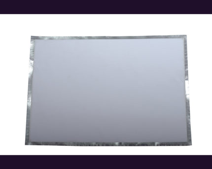 Wegwerpplaten onder 31,5x45 cm witte en zilveren rol 32 kamer
