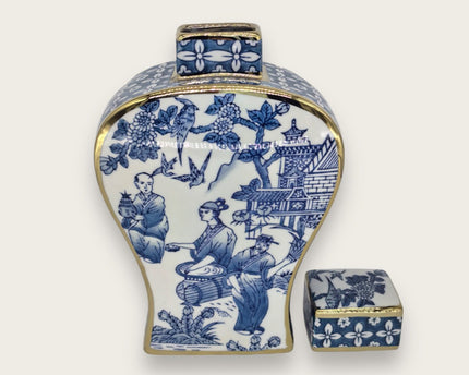 Nieuwe Chinese stijl, oosterse Parijse Delfts blauwe porselein vazen/hoge stijl