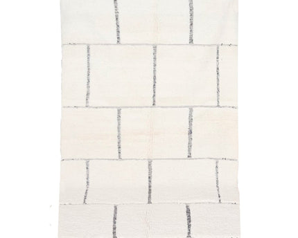 Berber vloerkleed Beni Ouarain zuivere wol 153 x 263 cm