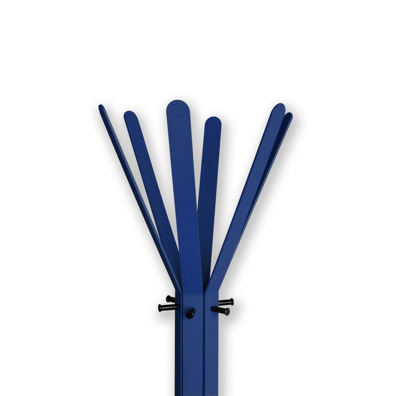 Gorillz Molto - Industrieel - Staande Kapstok - 14 Kapstokhaken - Blauw - Metaal