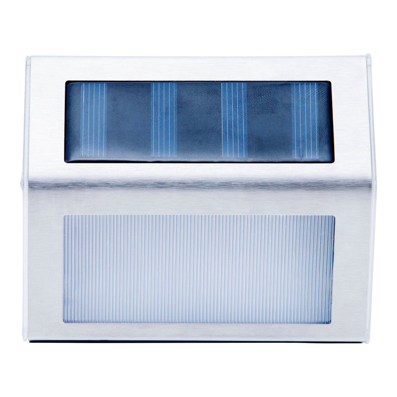 4 Set LED LED Solar Outer Light, voor buiten, wandlamp-metaal en plastic in stalen blank, met geïntegreerde LED