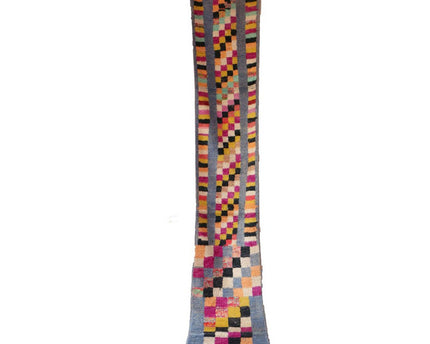 Zuiver wollen Marokkaans Berber halkleed 71 x 413 cm