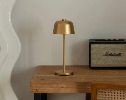 Anton Goud Oplaadbare Tafellamp | Strakke en draadloze verlichting