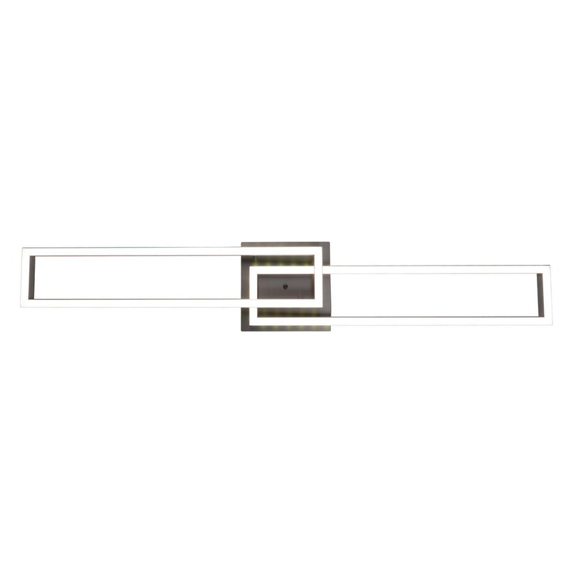 LED CCT-plafondlamp + RGB-backlight "Bantry" met veel functies, 115 cm lang, inclusief afstandsbediening