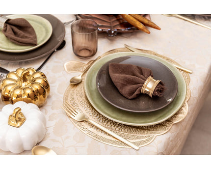 Witte en gouden decoratieve pompoenen - veel van 2