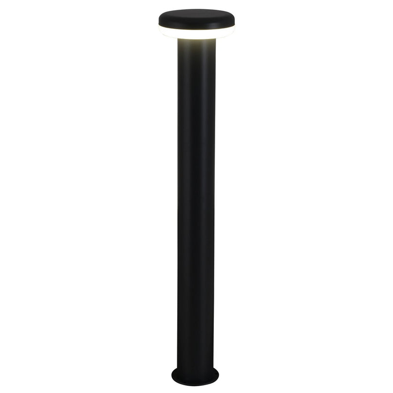 LED Outer Socket Light "paddestoel", gemaakt van metaal en plastic in antraciet, met geïntegreerde LED