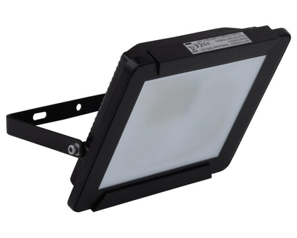 LED Outer Lamp "Spotlight" 30W, gemaakt van metaal en glas in het zwart, met geïntegreerde LED