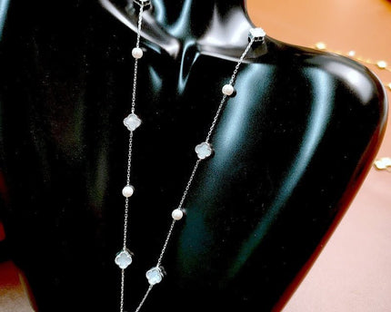 Elegante MOP Lucky Clover parels kralen ketting