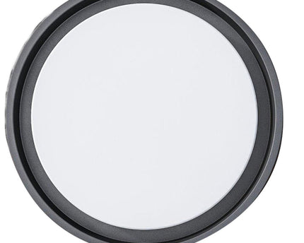 LED Outer Wall Lamp "Mio" Ø 27 cm gemaakt van antraciet -gekleurd metaal en plastic, IP54 voor ingang, balkon, terras