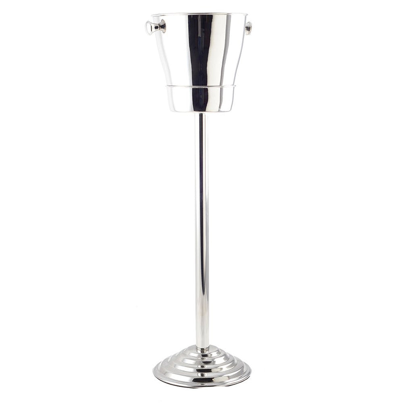 Roestvrijstalen voet champagne emmer h.84 cm